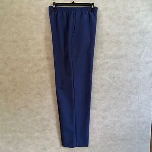 Act III Womens Blue Elastic Waist Pull On Dress Pants‎ Size 14 Career
